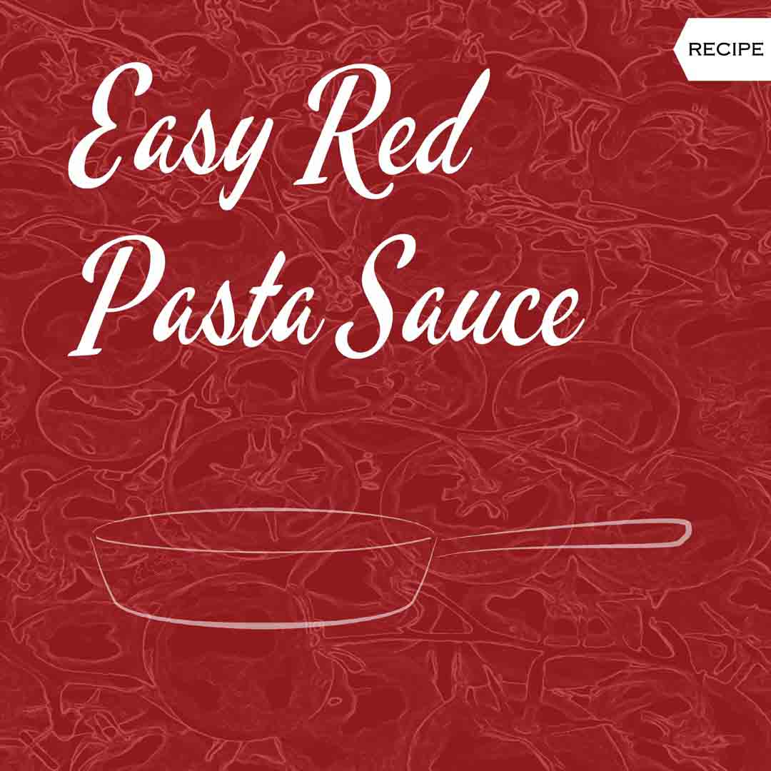 Red tomato Sauce for pasta recipe easy healthy
